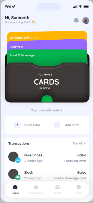 Hushh Wallet Home