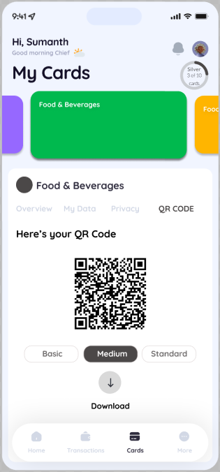 Hushh Wallet QR Detail